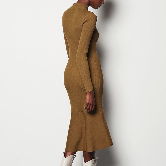 ❌SOLD❌ Karen Millen Drape Skirt Rib Knit Dress - Picture 3 of 9